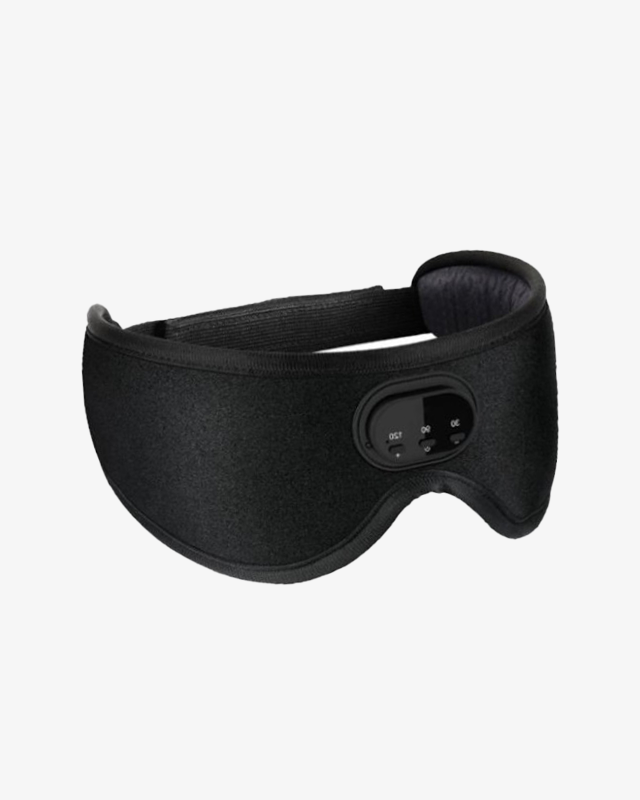Masque de Sommeil Bluetooth avec Haut-Parleur et Effet Occultant