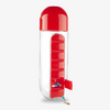 Bouteille d'Eau Portable 2 en 1 avec Pilulier Organisateur de Médicaments