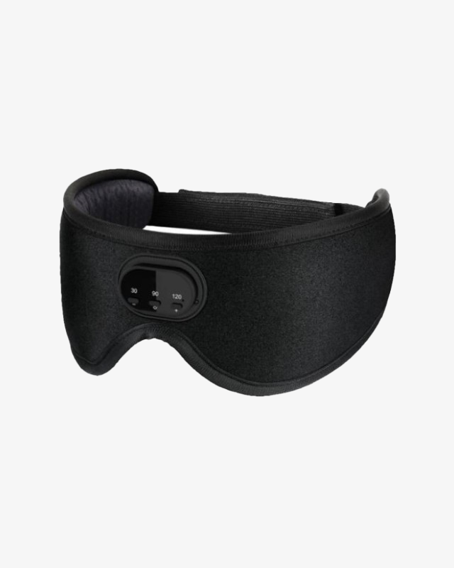 Masque de Sommeil Bluetooth avec Haut-Parleur et Effet Occultant