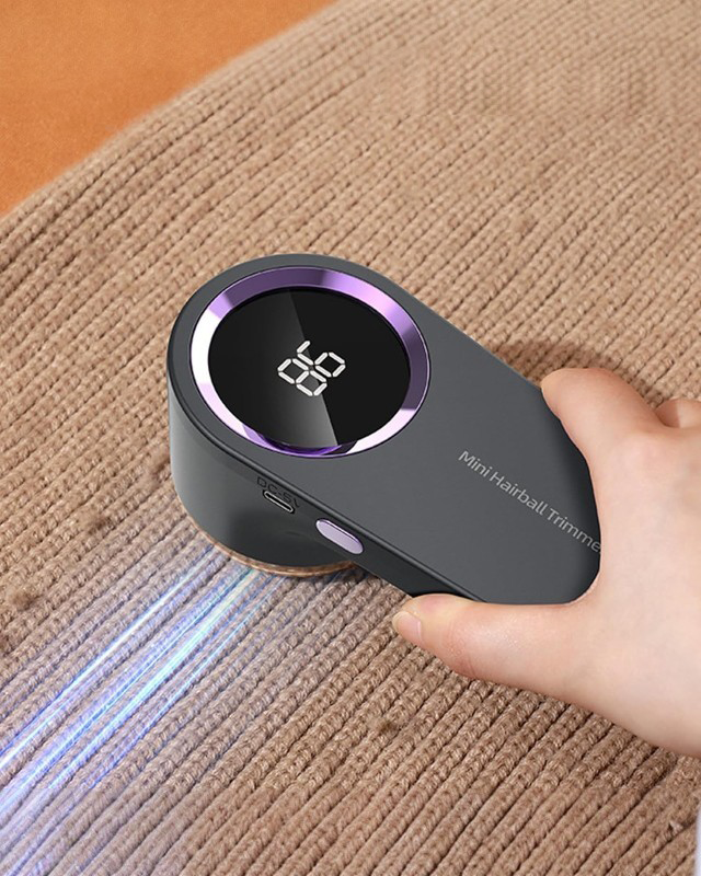 Rasoir Anti-Peluches Portable Électrique Rechargeable avec Écran LED