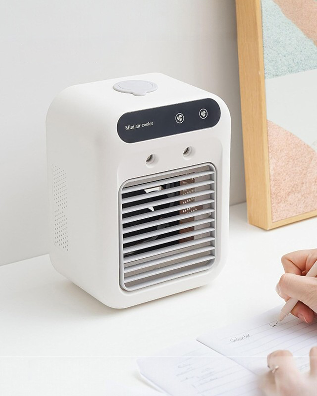 Refroidisseur d'Air Portable Climatiseur Multifonction avec Veilleuse LED pour Maison et Bureau